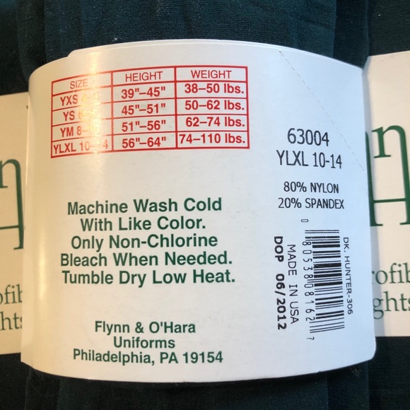 uniform microfiber and cotton tights youth xl - Picture 4 of 7